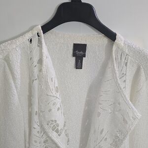 Chico's White Lace Jacket